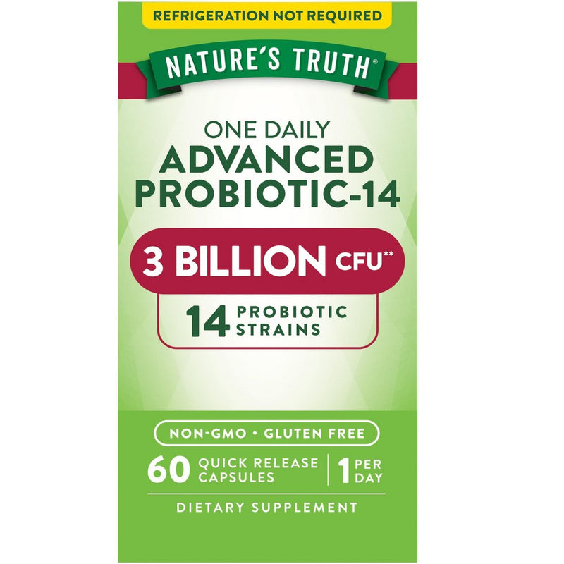 Nature's Truth Nature's Truth  One Daily Advanced Probiotic 14-60 Ea Vitamins & Supplements