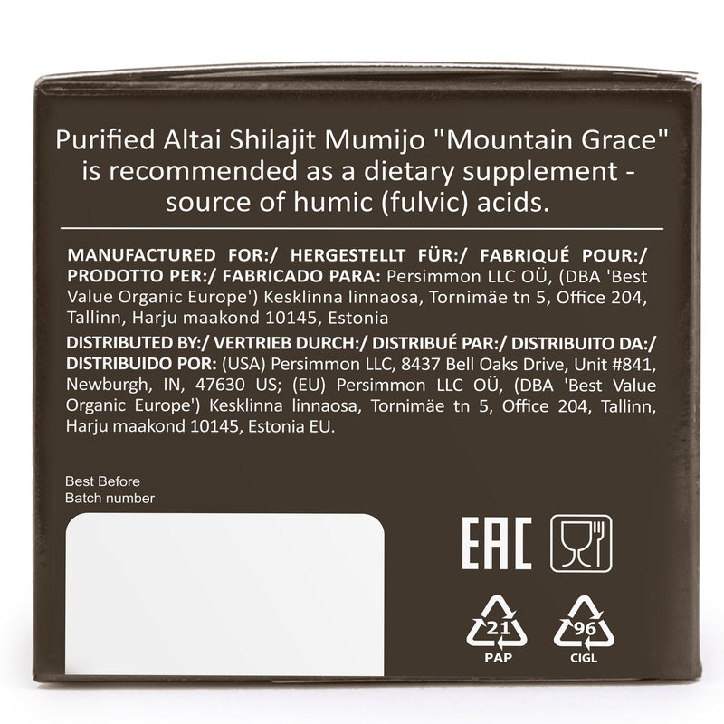 SiberianGreen.com Siberian Shilajit Altai Mumijo Resin | Sibirska Mountain Grace 100g (Sachera-Med) Body Wash
