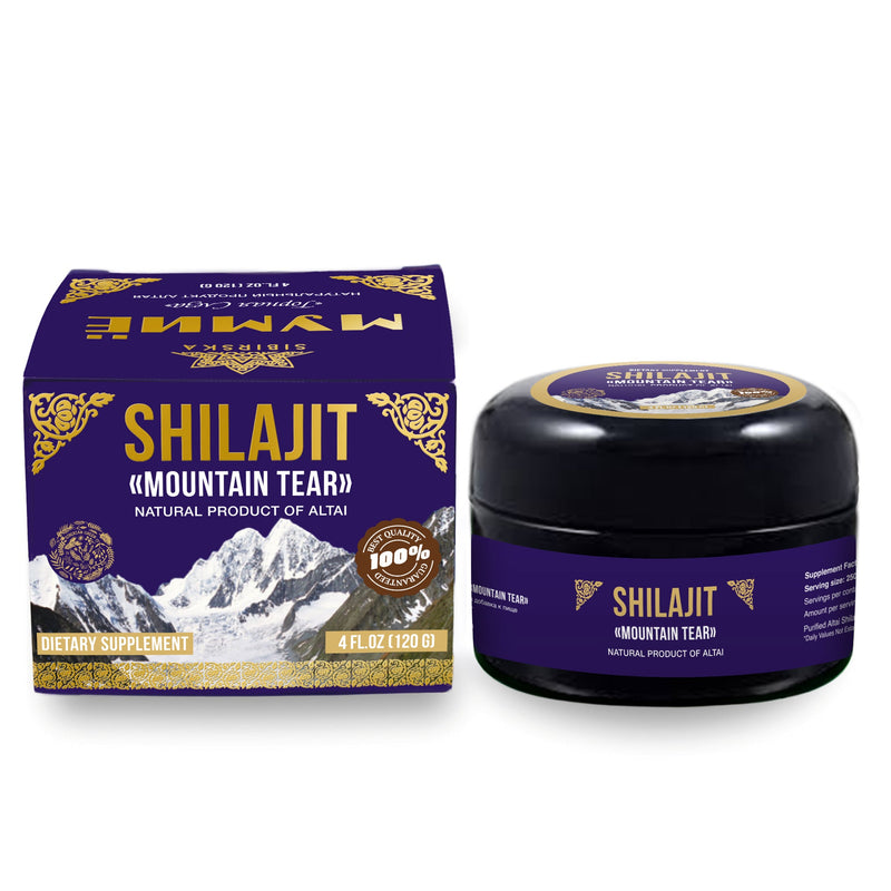 SiberianGreen.com Siberian "Mountain Tear" Pure Premium Sibirska Shilajit Mumijo Resin – 4oz (120ml) Body Wash