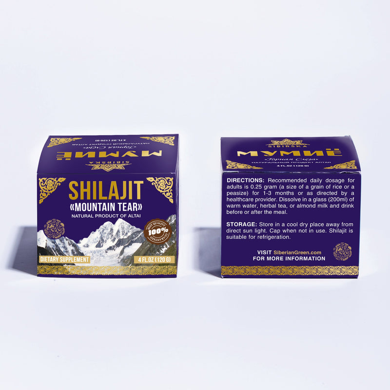 SiberianGreen.com Siberian "Mountain Tear" Pure Premium Sibirska Shilajit Mumijo Resin – 4oz (120ml) Body Wash
