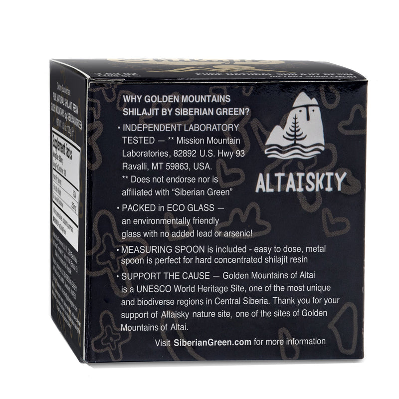 SiberianGreen.com Golden Mountains Shilajit Resin 100g: Pure Altai Mountains Shilajit by Siberian Green Body Wash