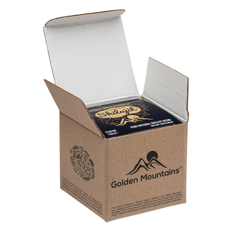 SiberianGreen.com Golden Mountains Shilajit Resin 100g: Pure Altai Mountains Shilajit by Siberian Green Body Wash