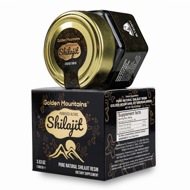 SiberianGreen.com Golden Mountains Shilajit Resin 100g: Pure Altai Mountains Shilajit by Siberian Green Body Wash