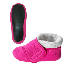 Silverts Silverts Deep And Wide Diabetic Bootie Slipper Women/Men Fuschia Medical Supplies