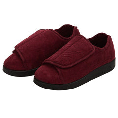 Silvert s Silvert s Women’s Double-Extra Wide Easy Closure Slipper For Seniors 12 Wine Medical Supplies