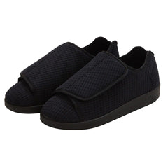 Silverts Silverts Black Reusable Slippers Size 10 / 2X-Wide Slip-Resistant Sole Shoes