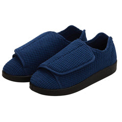 Silvert s Silvert s Men’s Double-Extra Wide Slip-Resistant Slippers For Seniors 13 Navy Medical Supplies