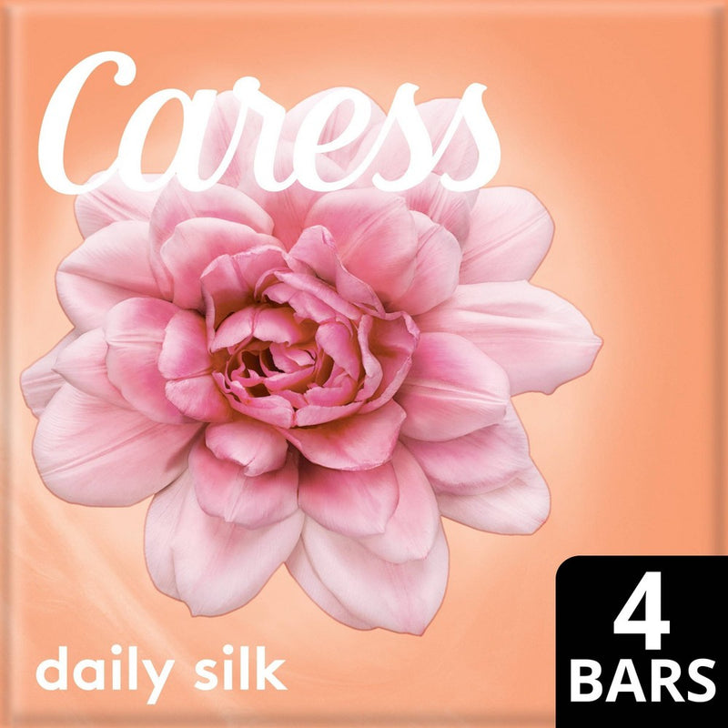 Caress Caress Daily Silk Beauty Bar Soap, 4 Bars - 3.75 Oz Bar Soap