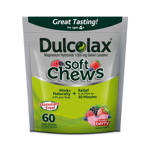 Dulcolax Dulcolax® Laxative Soft Chews – 1200 mg (Mixed Berry Flavor) Personal Care