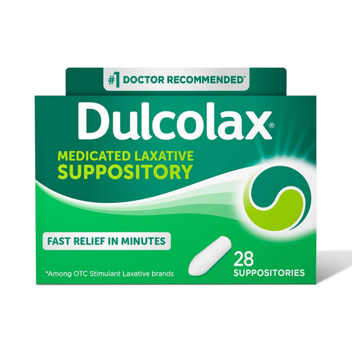 Dulcolax Dulcolax Laxative Suppositories (28 Ct) Fast, Gentle Relief Health & Beauty