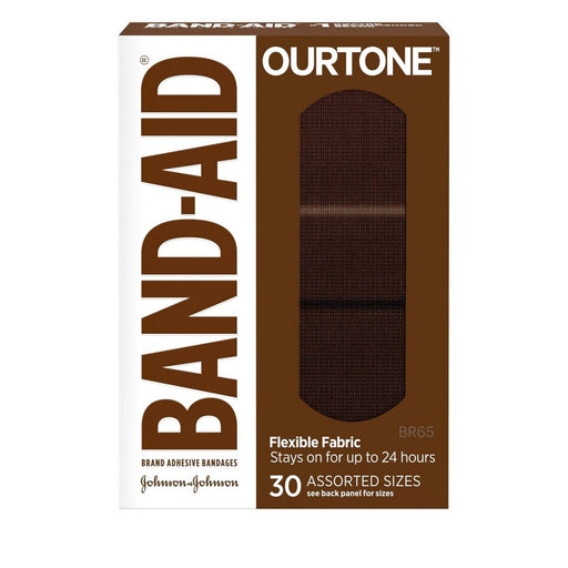 Band-Aid Band-Aid Brand OURTONE Flexible Fabric Bandages – 30 Count First Aid