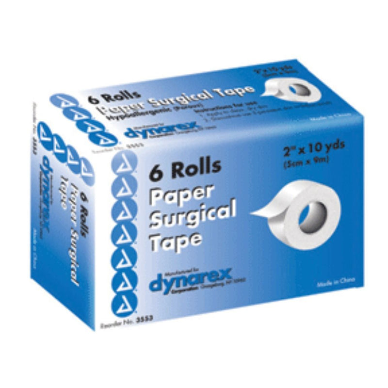 Dynarex Dynarex Paper Surgical Tape – Microporous Medical Tape (2" x 10 Yards) Medical Tape & Bandages