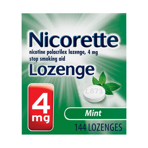Nicorette Nicorette Nicotine Lozenge To Stop Smoking, 4mg, Mint Medicine & Drugs