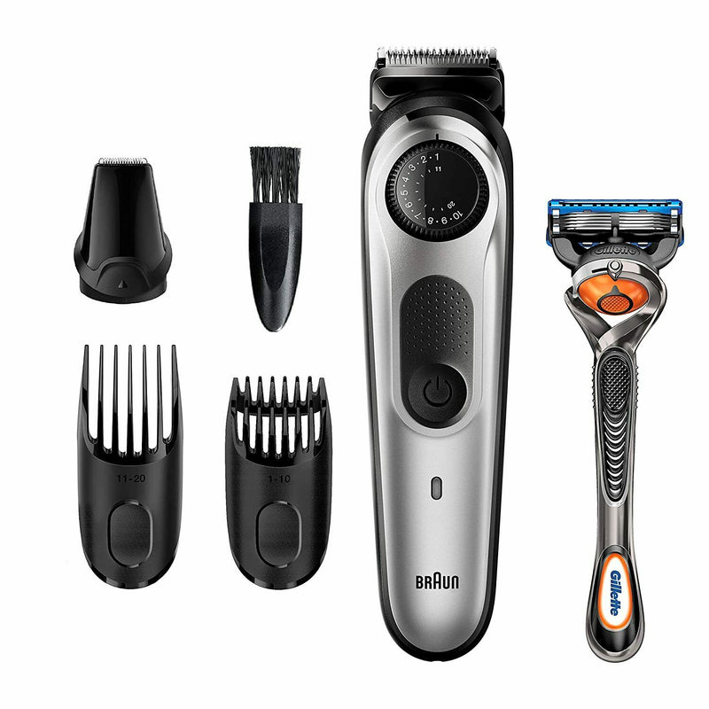 Braun Braun Beard Trimmer BT5260, Hair Clipper For Men, 39 Length Settings, Black/Silver Metal Hair Clippers & Trimmers