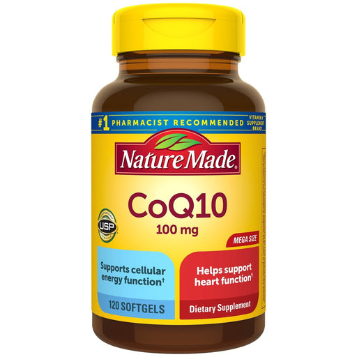 Nature Made Nature Made CoQ10 100mg Softgels Dietary Supplement For Heart Health Support Vitamins & Supplements