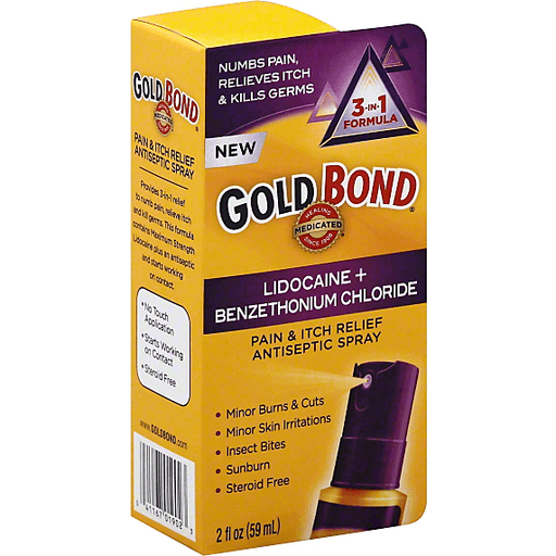 Gold Bond Gold Bond Pain & Itch Relief Antiseptic Spray, 3-in-1 Formula Health & Beauty
