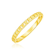 Bids.com 14k Yellow Gold Ring with Bead Texture Rings