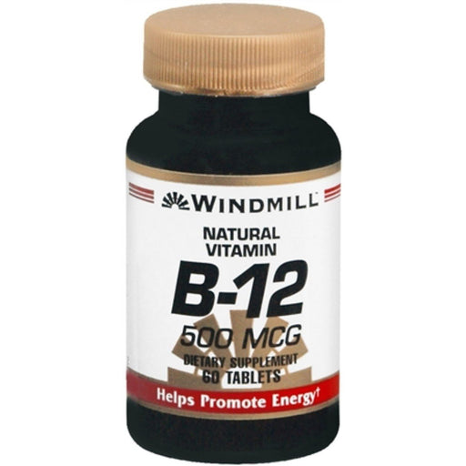 Windmill Windmill™ Vitamin B12 – 500 mcg (60 Tablets) Vitamins & Supplements