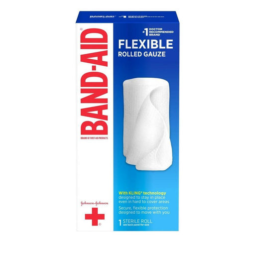 Band-Aid Band-Aid First Rolled Gauze, Large, 4 Inch X 2.5 Yards First Aid