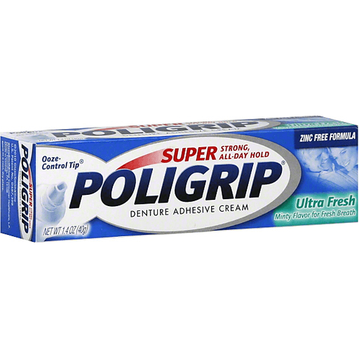Poligrip Poligrip Super Denture Adhesive Cream Ultra Fresh Denture Adhesives