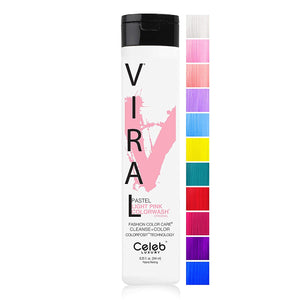 Celeb Luxury Celeb Luxury Viral Colorwash, Professional Semi-Permanent Hair Color Depositing Shampoo, Pastel Light Pink Shampoo