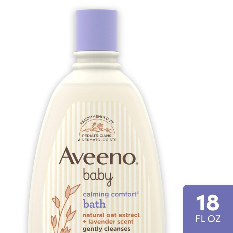 Aveeno Aveeno Baby, Bath, Calming Comfort, Lavender & Vanilla Scented, 18 Fl Oz Bath & Body