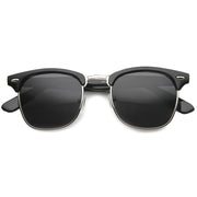 zeroUV Vintage Half Frame Polarized Horned Rim Sunglasses 2936 Sunglasses
