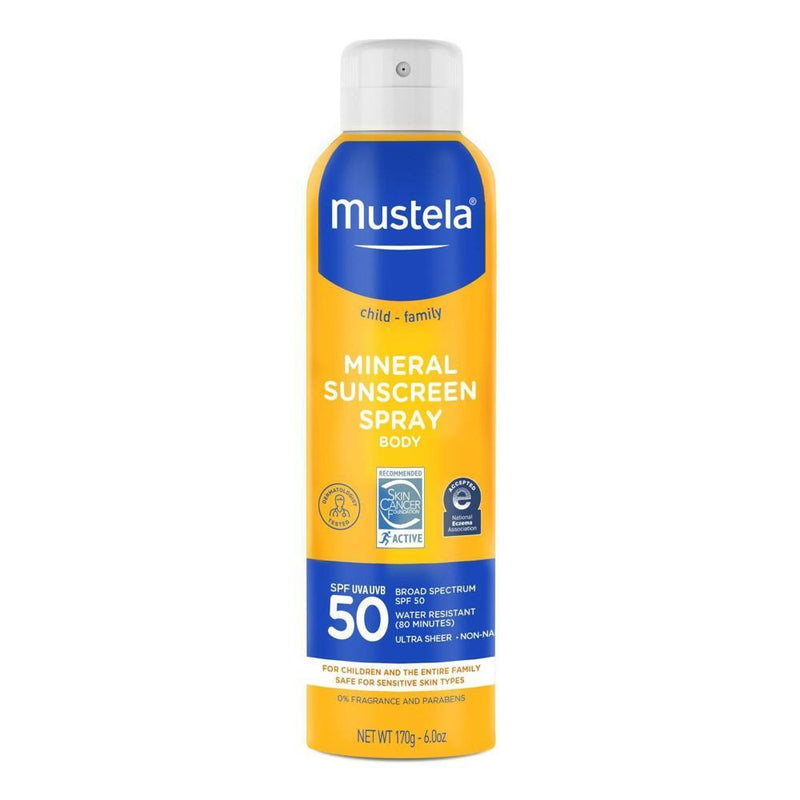 Mustela Mustela Mineral Baby Sunscreen Spray - SPF 50 - 6 Oz Sunscreen White Smoke