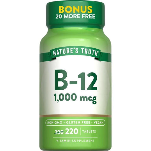 Nature's Truth Nature's Truth Vitamin B-12 1,000 Mcg Tablets Vitamins & Supplements
