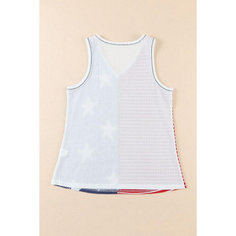 Star and Stripe V-Neck Tank