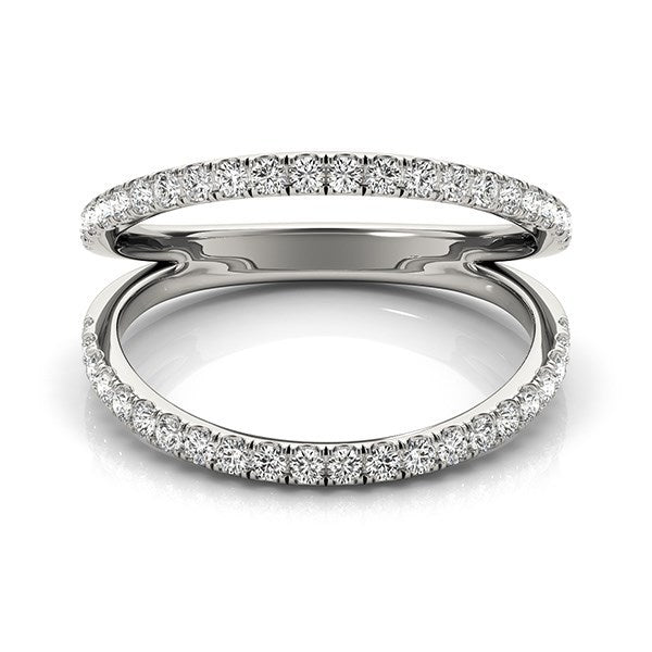 Bids.com 14k White Gold Diamond Split Band Ring (1/4 cttw) Rings