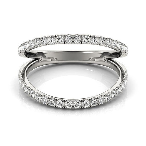 Bids.com 14k White Gold Diamond Split Band Ring (1/4 cttw) Rings