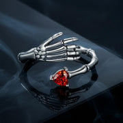 Bids.com 925 Sterling Silver Pavé Setting CZ Oxidized Ring Rings