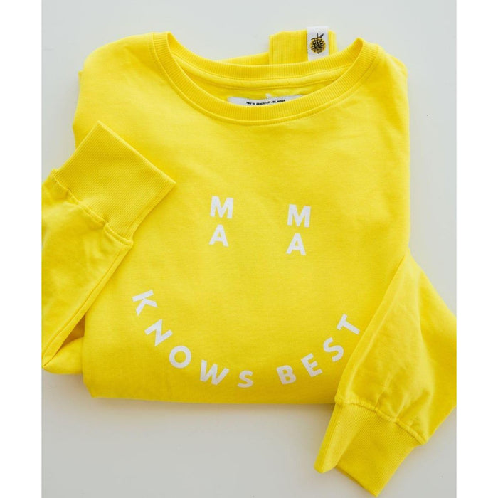 Sunflower Motherhood - Smiley Mama Knows Best Sweatshirt - 2oz