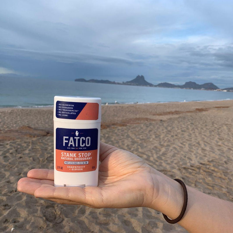 FATCO Skincare Products Stank Stop Deodorant Stick, Grapefruit+Ginger, 1.7 Oz