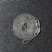 Bids.com 14k White Gold Bead Chain 1.0mm Necklaces