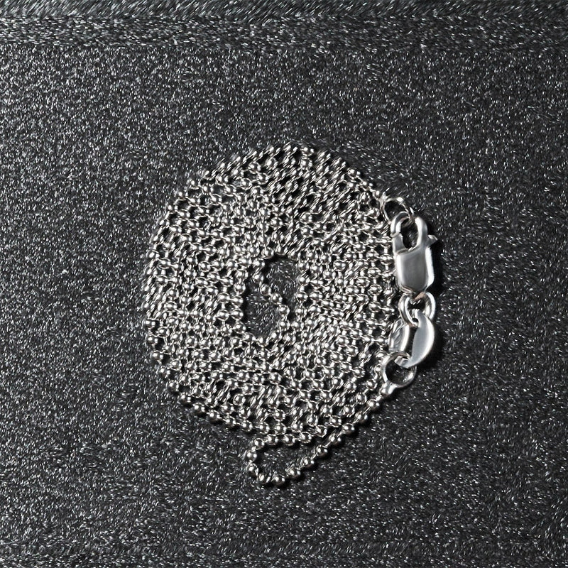 Bids.com 14k White Gold Bead Chain 1.0mm Necklaces