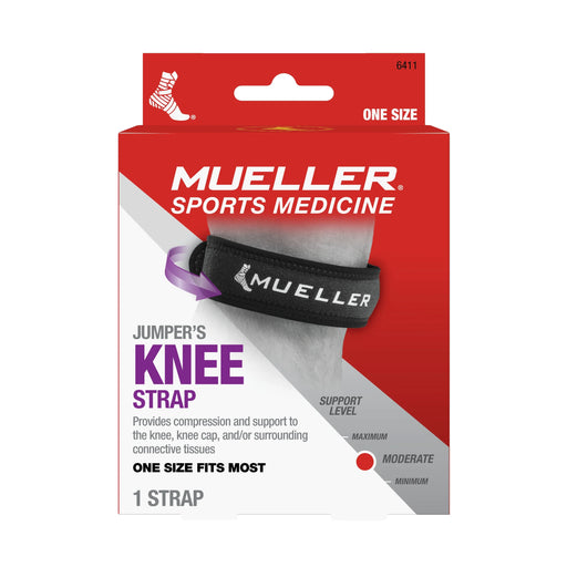muller Mueller Jumper's Knee Strap, Unisex, One Size Fits Most, Black Health Care