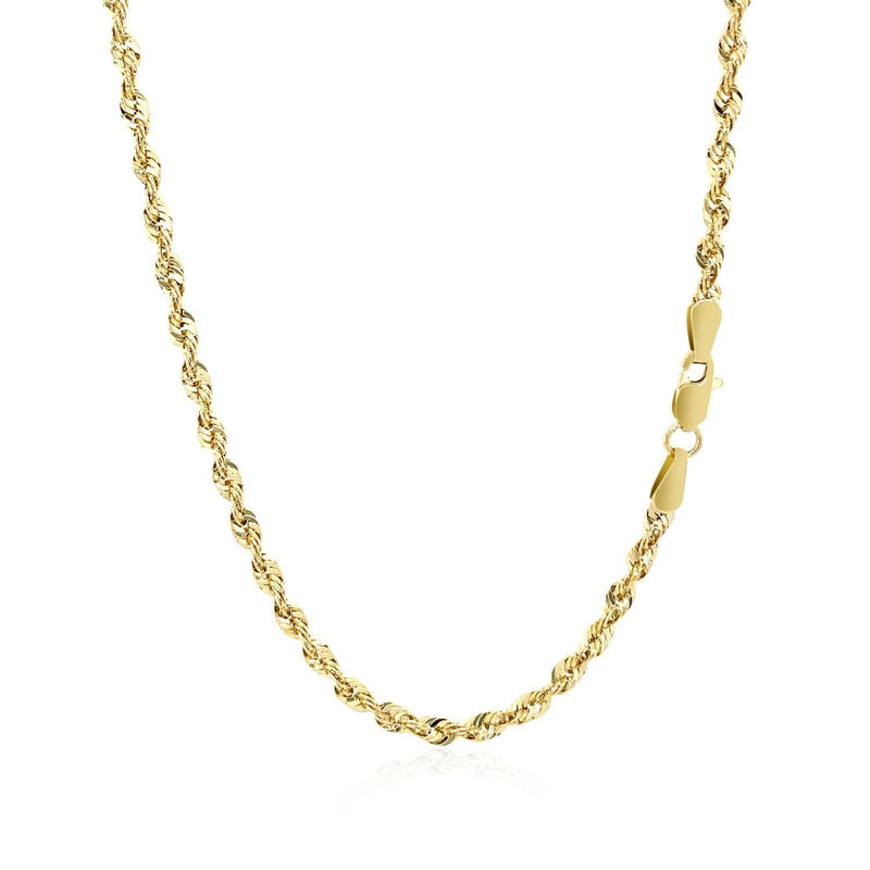 Bids.com 10K Yellow Gold Lite Rope Chain (2.50 mm) Necklaces