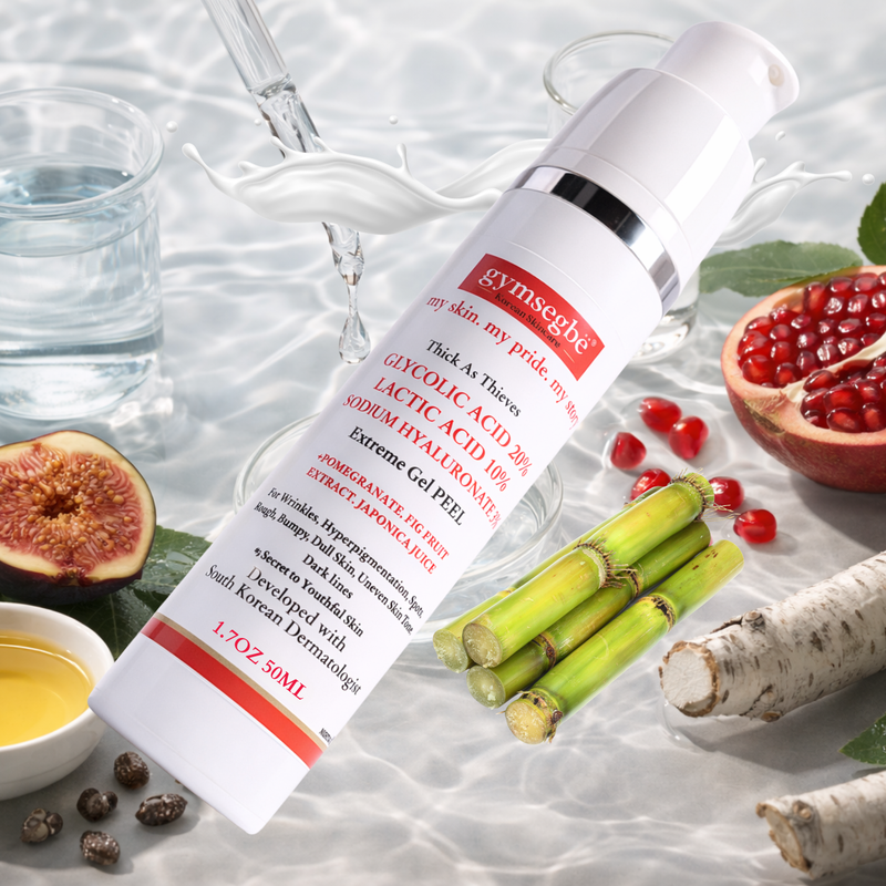 gymsegbë Thick As Thieves Pure Glycolic Acid Lactic Acid Extreme Gel Peel - 50ml Exfoliation, Dark Spots, Hyperpigmentation Light Gray 1 BottleSave 6.90,2 Bottles Save $9.99,3 bottles Save $12.98,4 Bottles Save $24.97