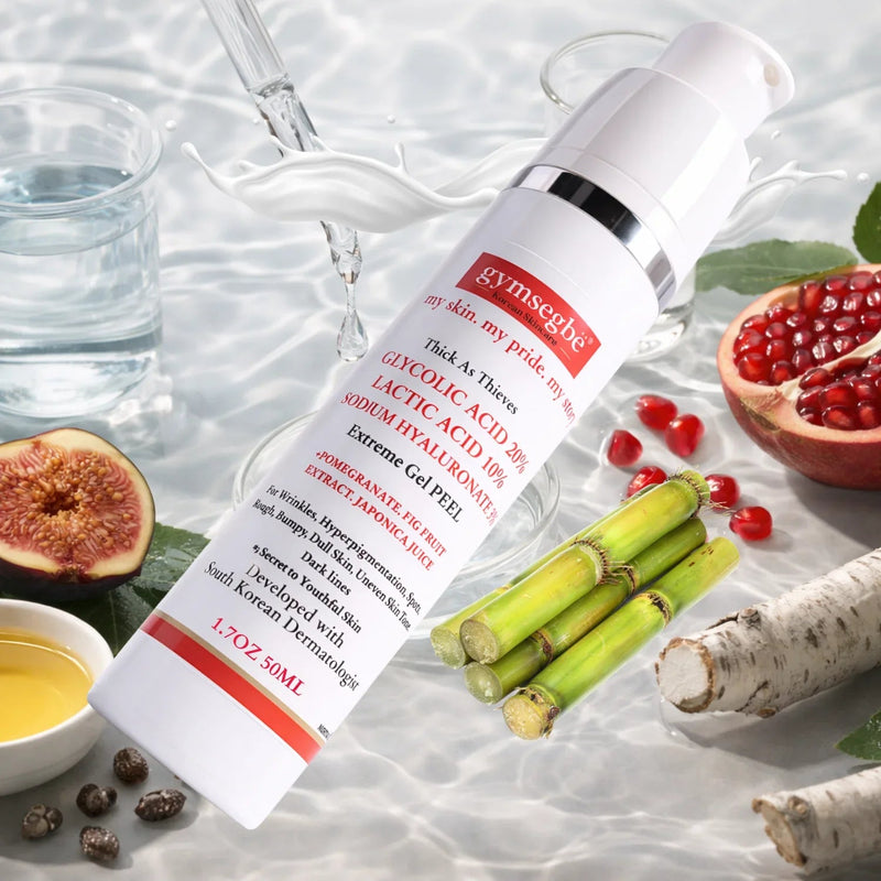 gymsegbë Thick As Thieves Pure Glycolic Acid Lactic Acid Extreme Gel Peel - 50ml Exfoliation, Dark Spots, Hyperpigmentation Light Gray 1 BottleSave 6.90,2 Bottles Save $9.99,3 bottles Save $12.98,4 Bottles Save $24.97