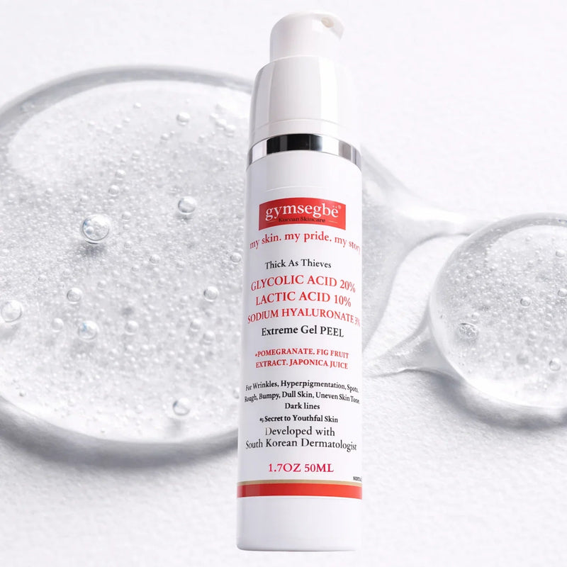 gymsegbë Thick As Thieves Pure Glycolic Acid Lactic Acid Extreme Gel Peel - 50ml Exfoliation, Dark Spots, Hyperpigmentation White Smoke 1 BottleSave 6.90,2 Bottles Save $9.99,3 bottles Save $12.98,4 Bottles Save $24.97