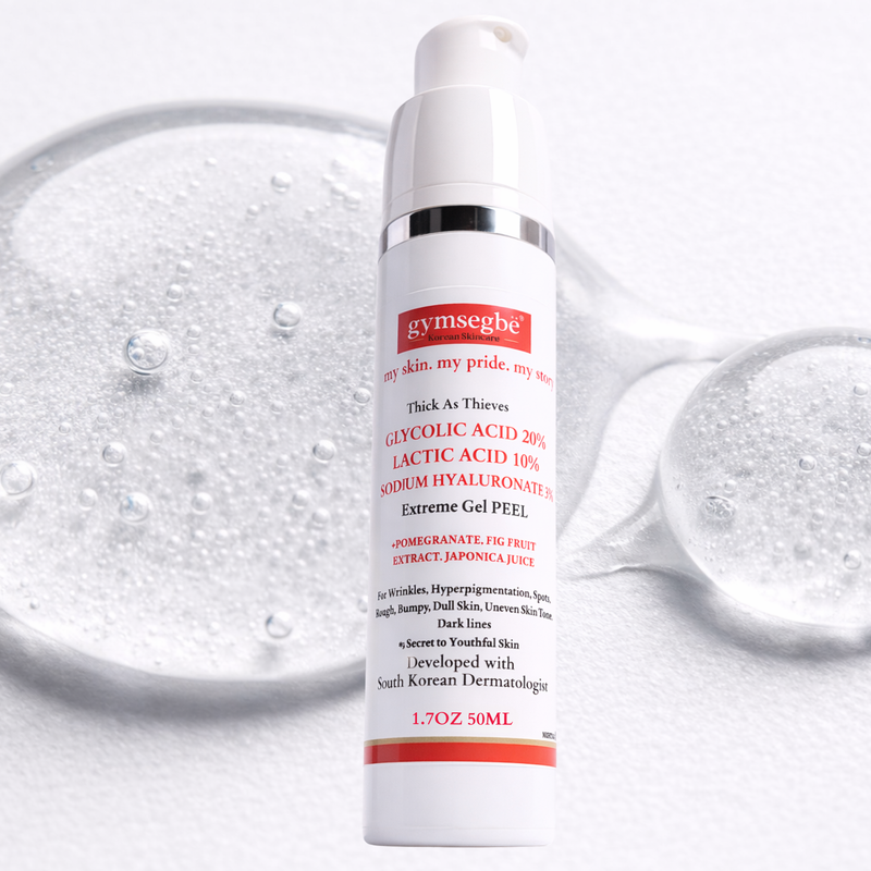 gymsegbë Thick As Thieves Pure Glycolic Acid Lactic Acid Extreme Gel Peel - 50ml Exfoliation, Dark Spots, Hyperpigmentation