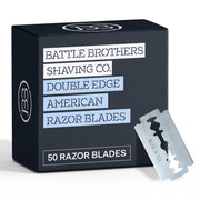 Battle Brothers Shaving Co. Made in U.S.A. Double Edge Safety Razor Blades - Pack of 50 Razor Blades
