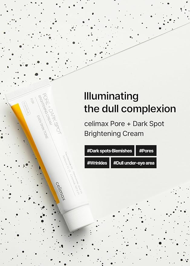 AsiaBeautyMall Celimax Pore + Dark Spot Brightening Cream Moisturizer Lavender