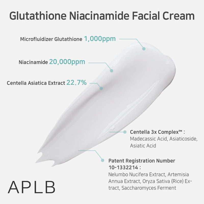 AsiaBeautyMall APLB Glutathione Niacinamide Facial Cream Moisturizer