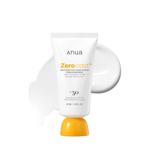 AsiaBeautyMall ANUA Zero-Cast Moisturizing Finish Sunscreen SPF50+ PA++++ Sunscreen