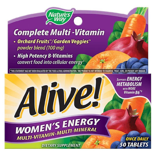 Nature's Way Nature's Way Alive! Alive Womens Energy Tablets Multivitamin Multimineral Vitamins & Supplements White Smoke