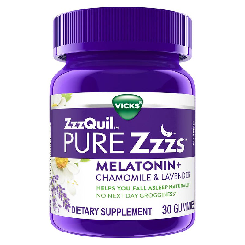 Vicks Vicks Pure Zzzs Nightly Sleep – Melatonin & Botanical Blend Gummies Vitamins & Supplements