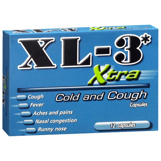 Xtra Xtra XL 3 Cold And Cough, Capsules Medicine & Drugs